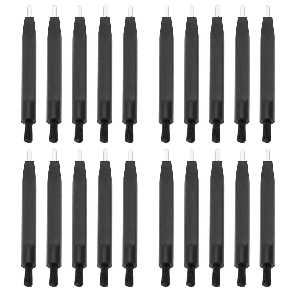 20 шт. Щеточка для чистки слуховых аппаратов с магнитной петлей для наушников, многофункциональный очиститель, черный цвет