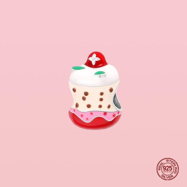 Подвеска из стерлингового серебра 925 пробы, очаровательные бусины для оригинального браслета Panjia, ожерелье, женские украшения