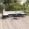 Day and Night - Day and Night Garden Furniture Set 8 Pieces and Black Synthetic Rattan Cushions
