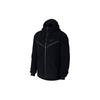 Embroidered Logo Fleece Hooded Jacket Men Outerwear Black AQ2768-010