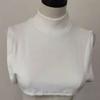 Women Soft Modal Fake Collar Turtleneck Solid Color Muslim Hijab Extensions Mock Neck Cover Blouse Sweater Detachable Collars