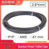 Бамбуковая нить для 3D-принтера, Направляющая трубка PTFE, 2,5*4 мм, P1P AMS A1 Mini