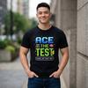 Ace The Test Pixel Gamer Style Level Up T-Shirt; Test Day Motivation Tee