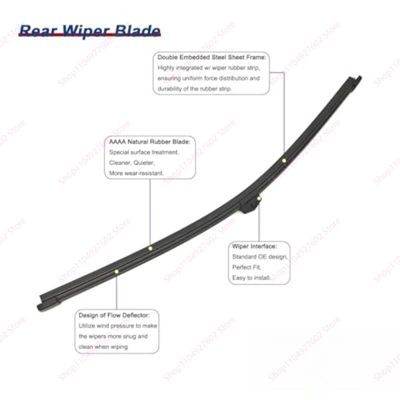 Rear Wiper Arm with Blade Set Back Windshield Window Wiper For Porsche Cayenne 2011-2017 OE 95862804000