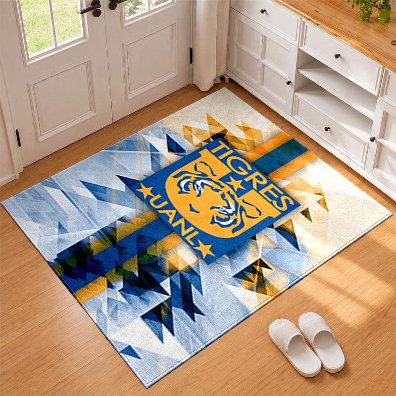 Club Tigres UANL Carpet Door Mat for Living Room or Bedroom Protective Mat Under Chair Office Decoration Christmas Gift Birthday Present