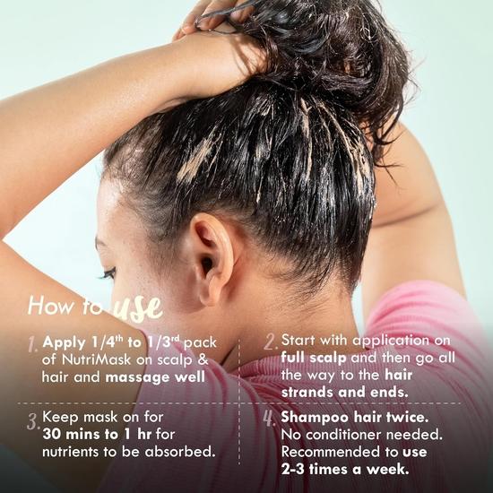 Nat Habit Neem & Bhringraj Blend NutriMask & Rosemary Conditioning Methi Jal Hair Care Combo For Men & Women Dandruff Control,(Combo Pack of 3)