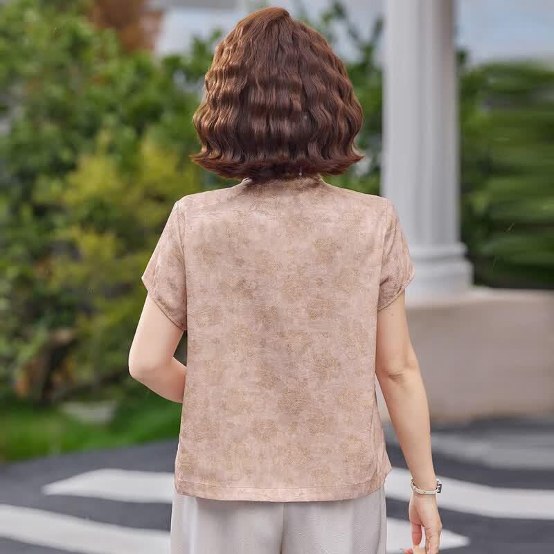 ROMON Women's Elegant Chinese Style Summer Top