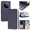 Happy Heart Pattern Magnetic Closure Vegan Leather Phone Case With Wrist Strap For vivo X200 FE