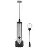 Stainless Steel Electric Milk Frother Handheld Egg Beater USB Charging Mini Milk Mixer