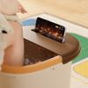 Ведро для ножной ванны Большой вместимости Бочка для хранения с крышкой Мультяшный дизайн Влагостойкое Пылезащитное Ведро для хранения