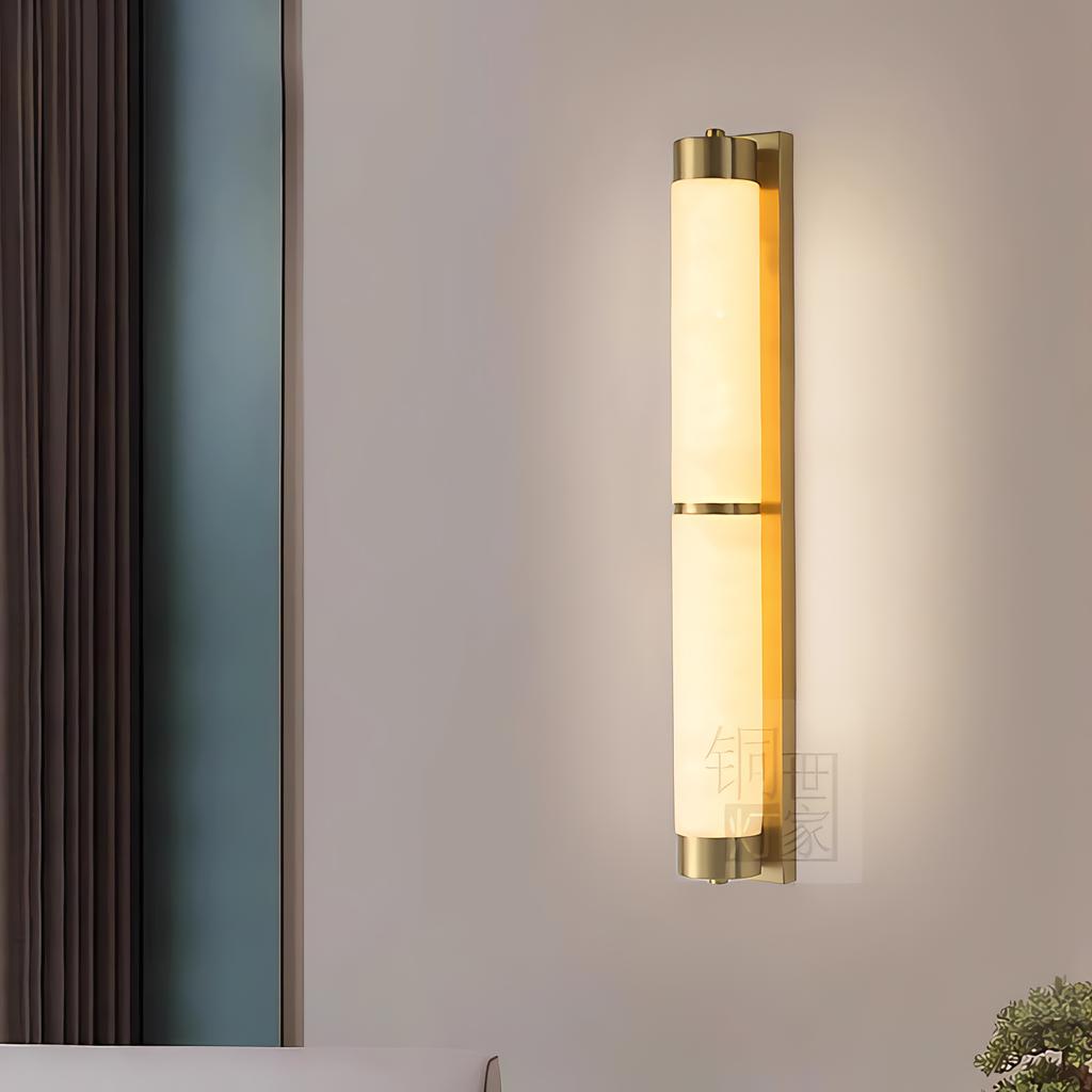 Modern Marble Wall Lamp Luxury Minimalist Brass Indoor Decoration Lamps Corridor Bedroom Study Wall Light