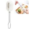 Stainless Steel Handle Sponge Bottle Brush Non-Scratch Long Handle Bottle Brush  Tumblers