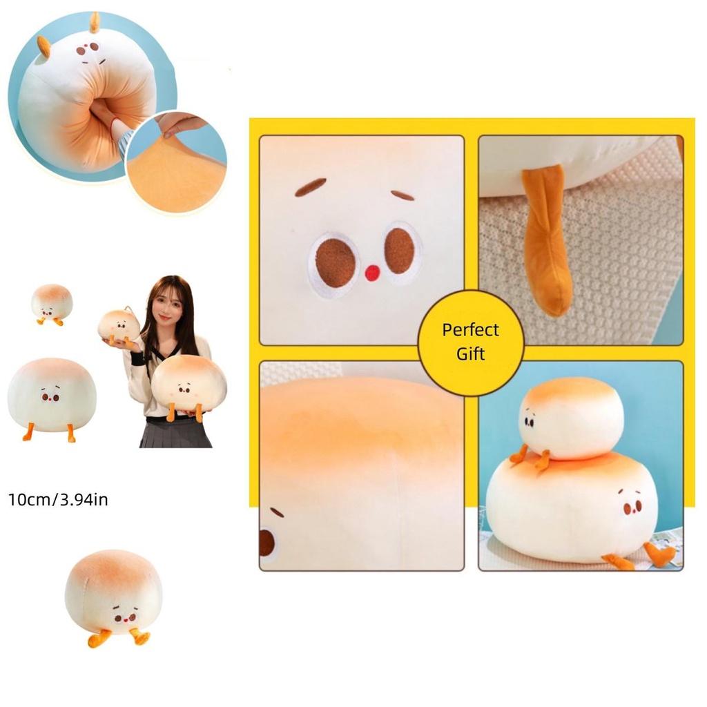 Милая маленькая подушка-хлеб, креативная новая кукла-хлеб, плюшевая игрушка, очаровательный пельмень, детская мягкая игрушка