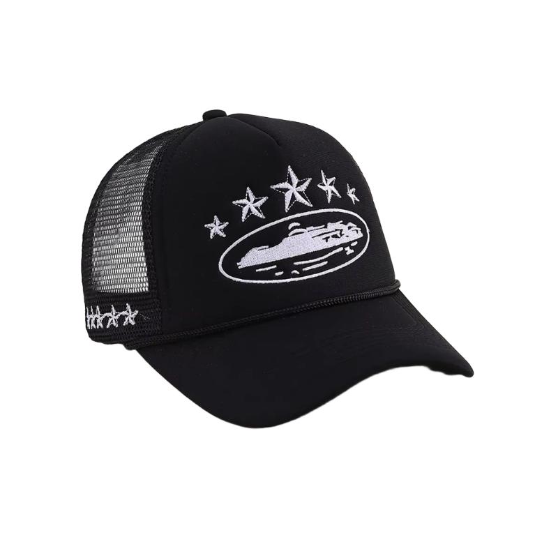 Pentagram baseball cap sponge mesh breathable mesh adjustable truck driver cap