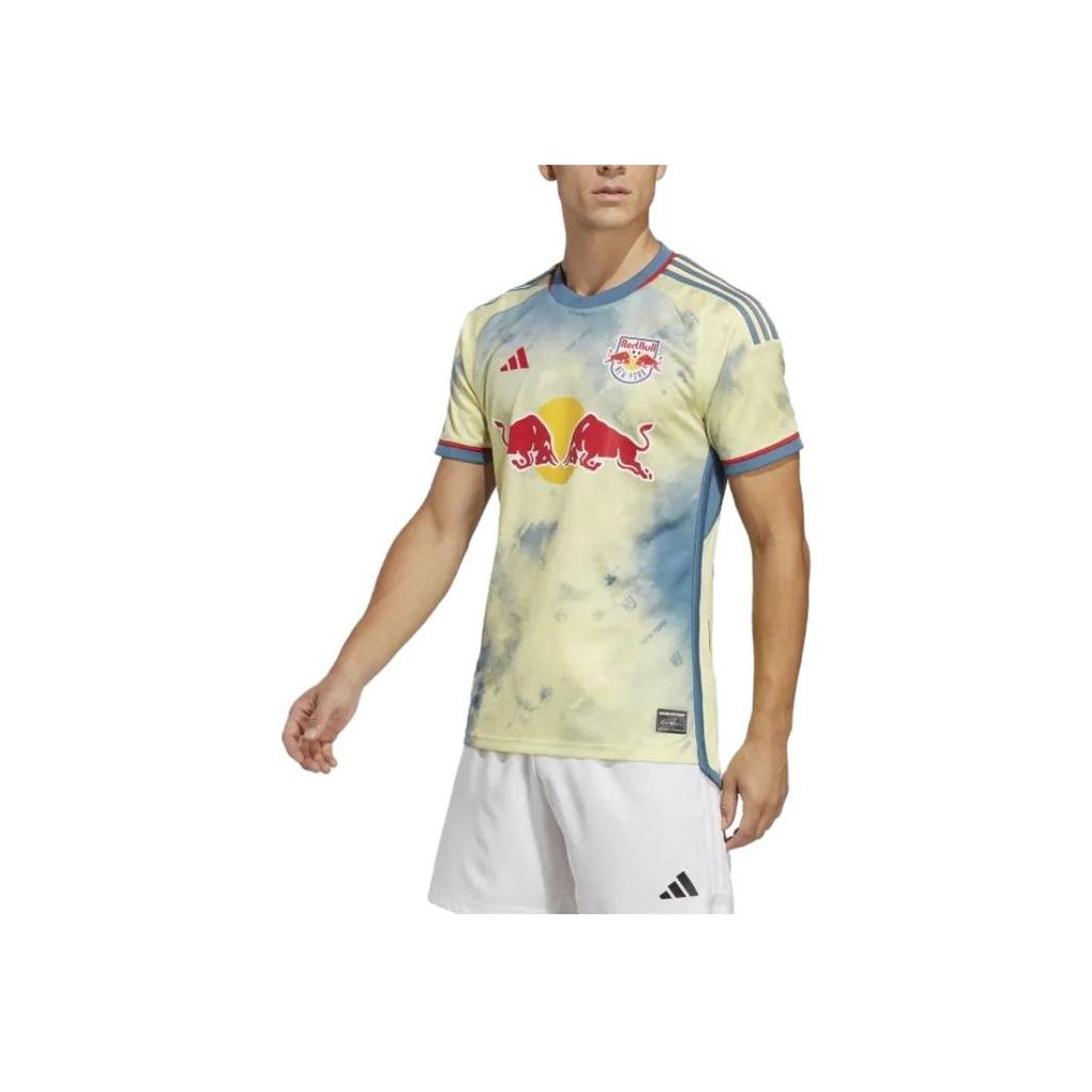 Adidas New York Red Bulls 23/24 Home аутентичная майка Pearl Citrine мужская уличная одежда HI1869