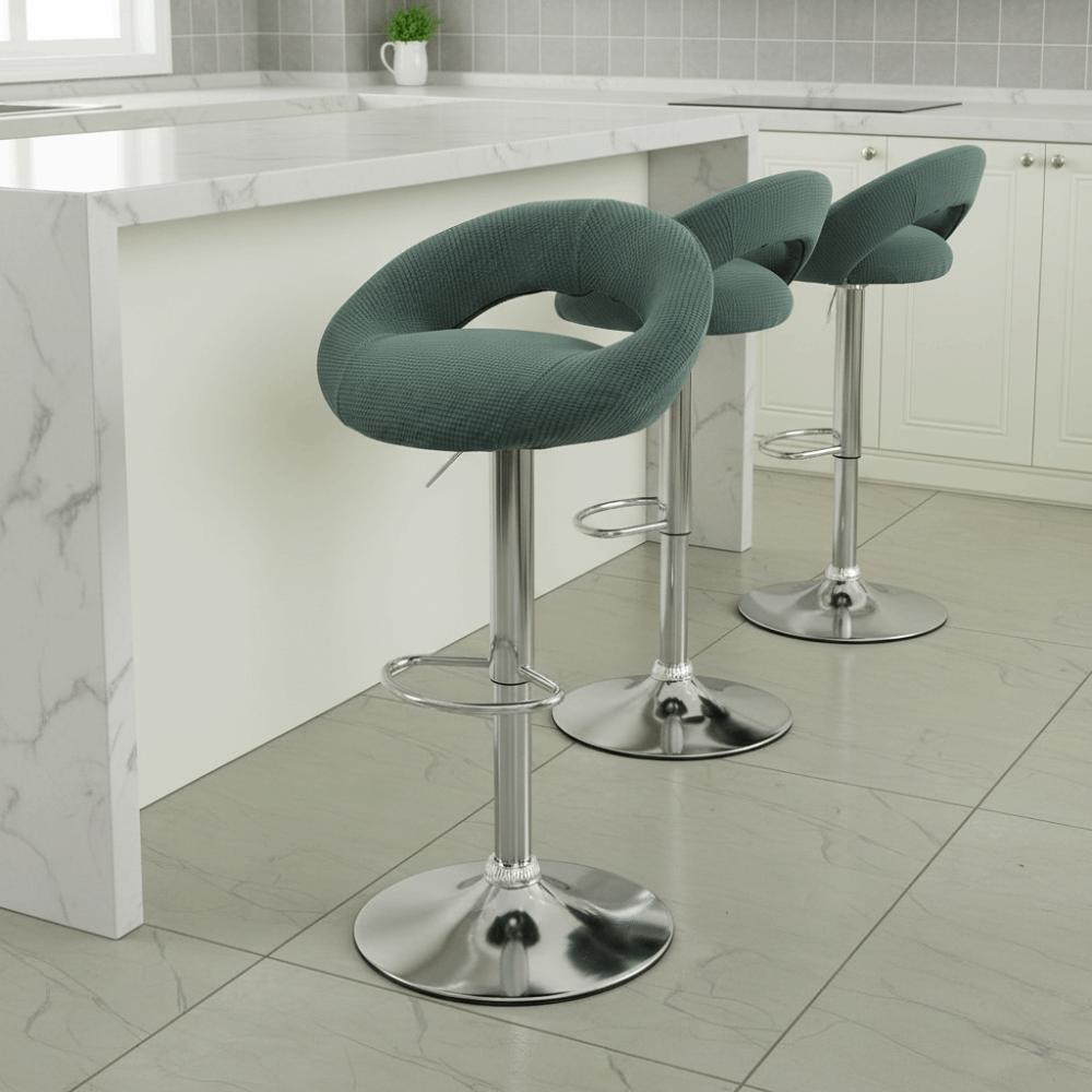 Breathable Bar Stool Covers Hollowed-out Design High-leg Chair Cover Bar Chair Counter Use