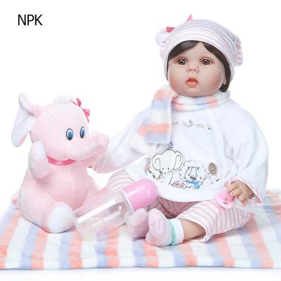NPK Reborn 55 см мягкие силиконовые куклы для новорожденных, игрушки, большие реалистичные куклы