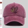 pc Leopard Print HeartShaped Love Pattern Printed Baseball Cap Cute Sun Hat Trucker Decorative Hat Adjustable Buckle Strap