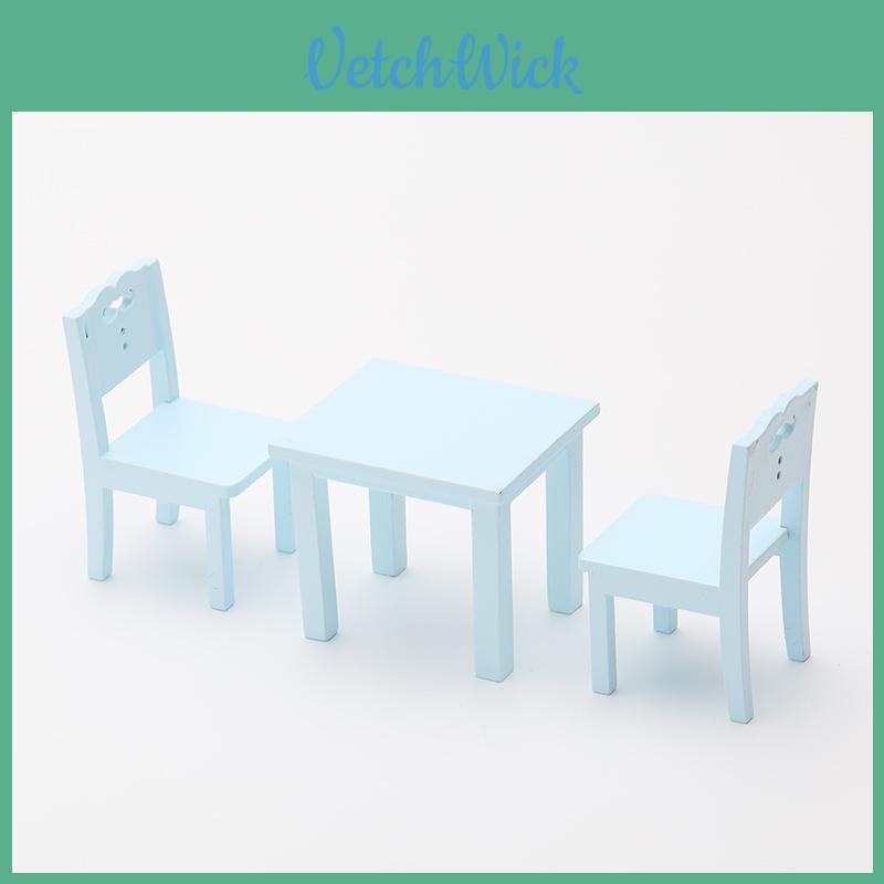 Childrens Miniature Wooden Furniture With American Style For Dollhouse Playroom And Gift