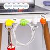 Thumb Hook Clip: Strong Adhesive Cable Organizer for Bedroom - Punch-Free Wire Storage Solution