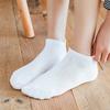10 Pairs Women Socks Breathable Sports Socks Solid Color Boat Socks Comfortable Cotton Ankle Socks White Black