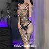 Sexy Fishnet Lingerie Open Bra Crotchless Bodysuits Transparent Bodystocking For Sex Bold Pantyhose Erotic Costumes Outfit BDSM