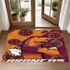 Brisbane Broncos Design Crystal Velvet Rug Soft Decorative Mat for Bedroom Entrance