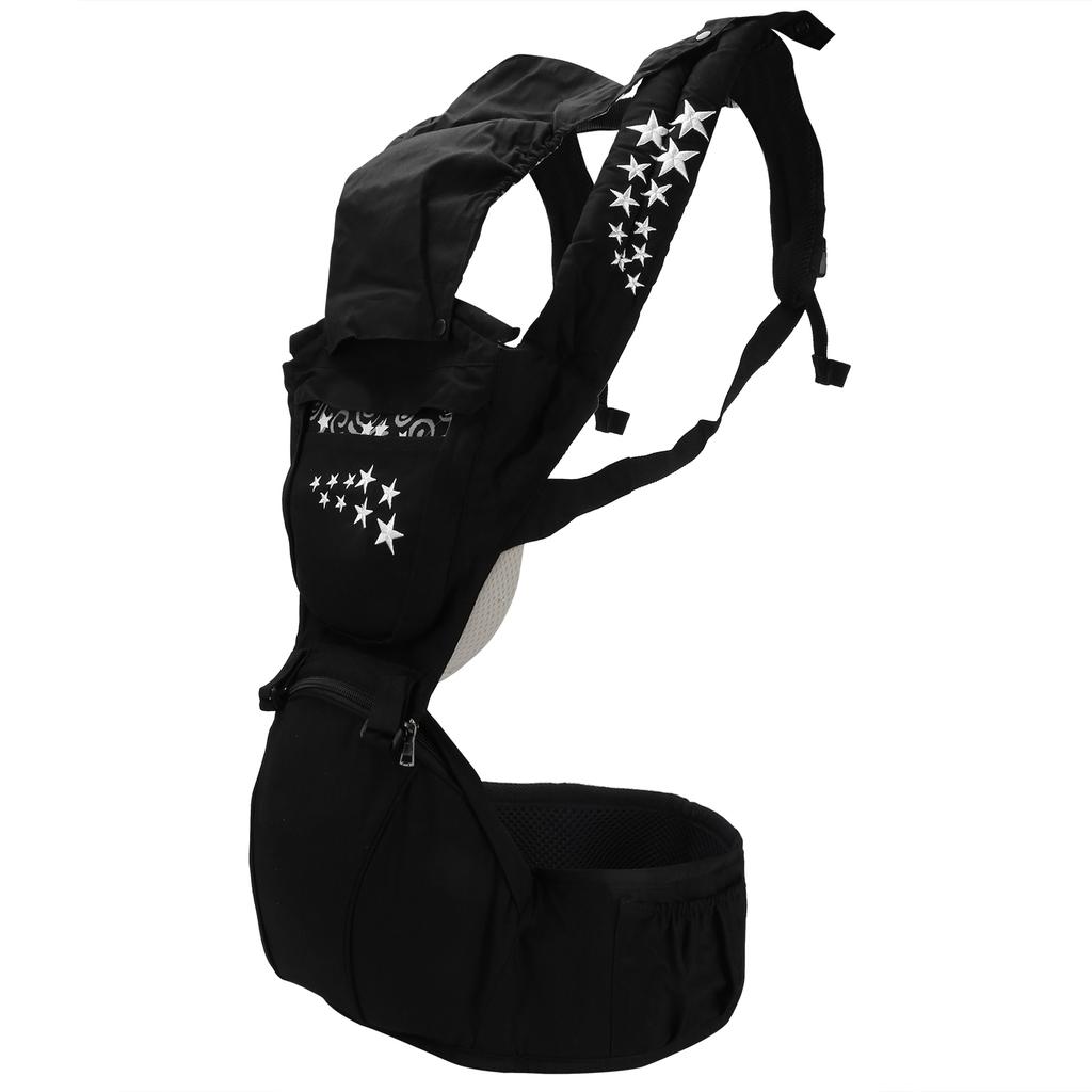 Эргономичный табурет-переноска для младенцев Baby Hipseat, переноска-переноска для новорожденных, слинг-обертка спереди, черный