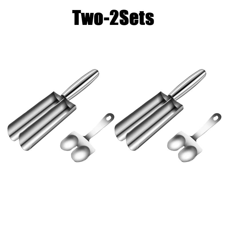 304 Нержавеющая сталь Ложка для фрикаделек Фрикаделькоделатель Форма для фрикаделек Форма для шариков Рыбные шарики Форма для фрикаделек Слайдер из креветок Форма для крокетов Инструмент