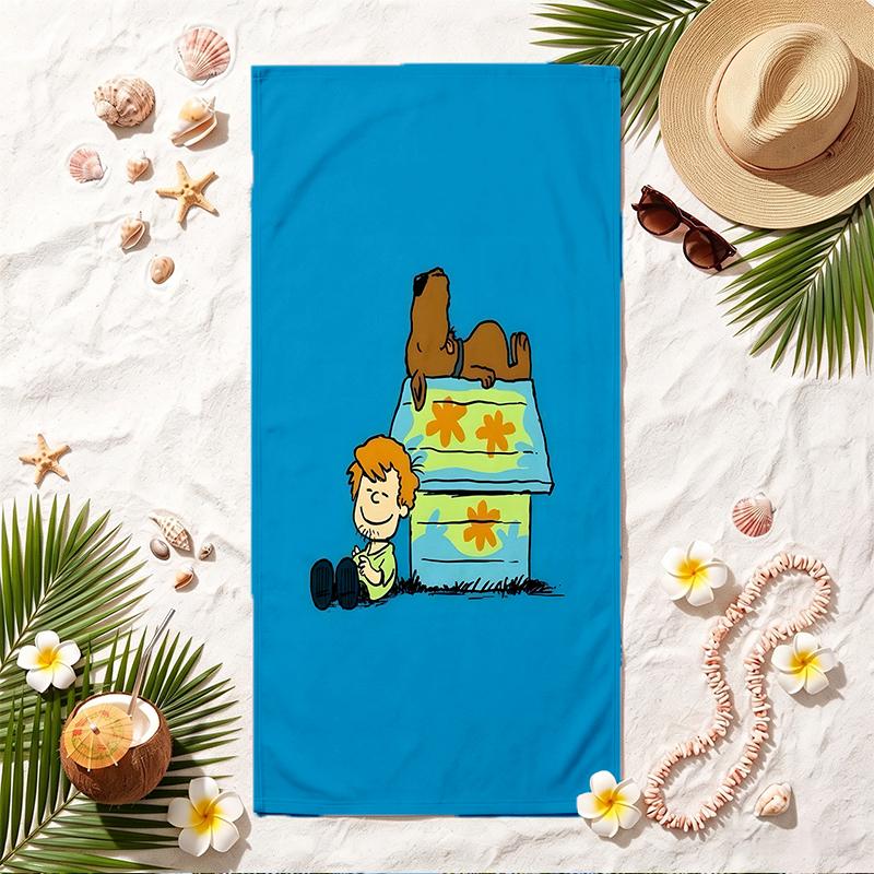 Scooby-Doo Soft Beach Towel Stylish Beach Pool Towel for Summer Seaside Vacation Travel