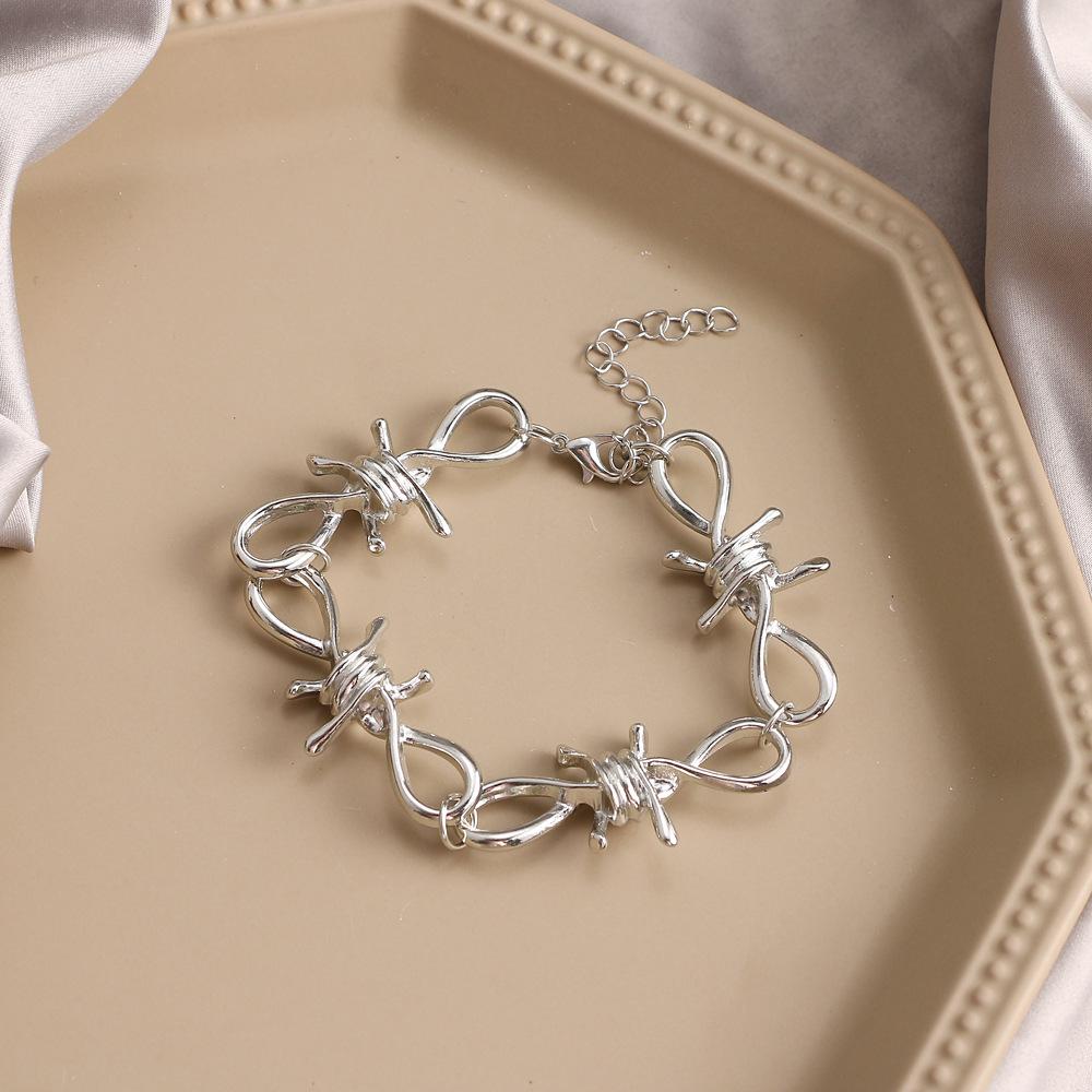 Минималистичное панк колье-чокер и браслет, дерзкая уличная одежда, хип-хоп украшения для женщин и мужчин, готическая цепь, колье на ключицу, подарок