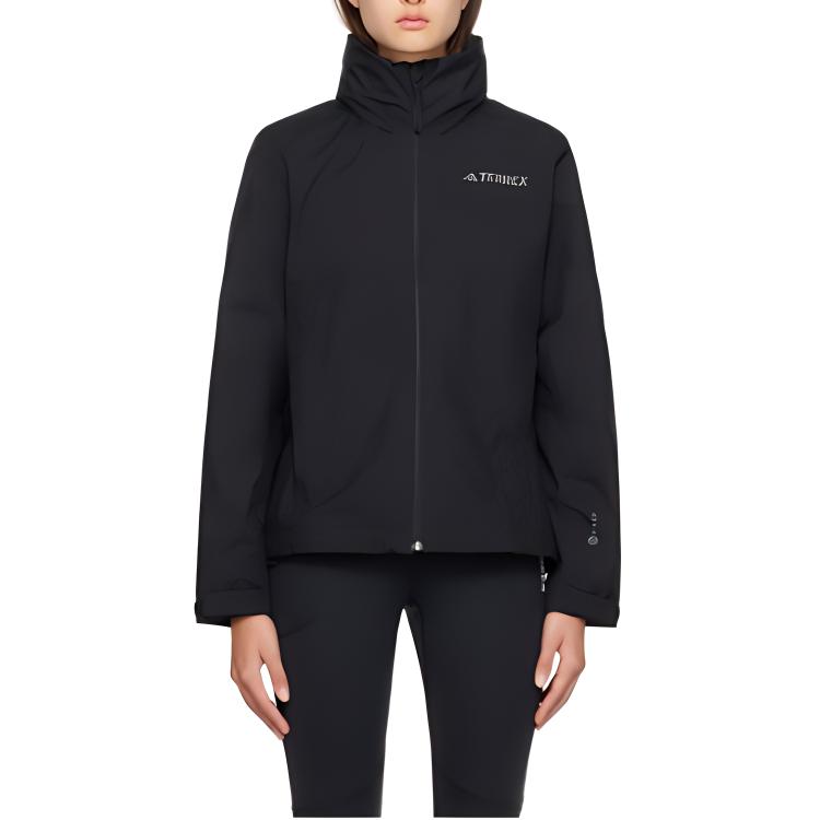 adidas Женская водонепроницаемая дышащая куртка для активного отдыха TERREX RAIN.RDY Черная HN5460