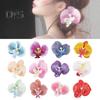 Artificial Moth Orchids Hair Clip Bohemia Hawaiian Faux Pearl Simulated Flower Duckbilled Clamp Hairpin Hair Barrette Women Hair Accessories Headwear