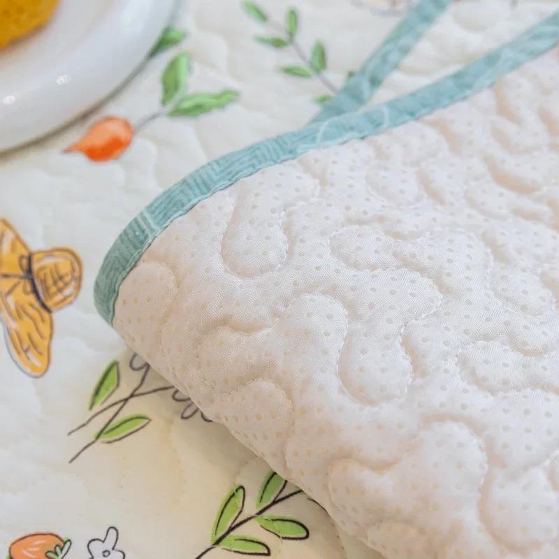 Pure Cotton Simple Dustproof Sofa Mat Retro Small Floral Comfortable Cushion Four Seasons Universal Anti Slip Couch Cover Cloth