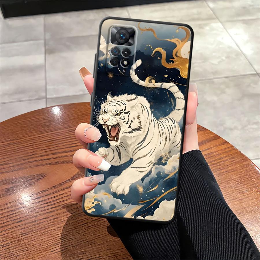 Крутой чехол-бампер с тигром для Xiaomi Redmi Note 7 8 13 Pro Plus 10S 9S 9 10 14 11 12 Pro 11s 12s
