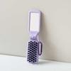Unisex Portable Folding Pig Bristle Travel Comb: Compact & Massage-Ready
