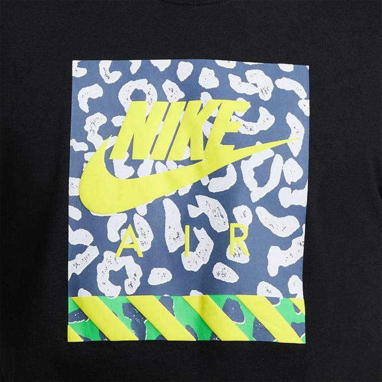 Nike Футболка с коротким рукавом и круглым вырезом с логотипом, мужские топы, черные FB9816-010