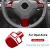 Настоящее Мягкое Углеродное Волокно Для Vauxhall Opel Astra H MK5 2004 2005 2006 2007 2008 2009 2010 Автомобиль Рулевое Колесо Кнопка Рамка Наклейка