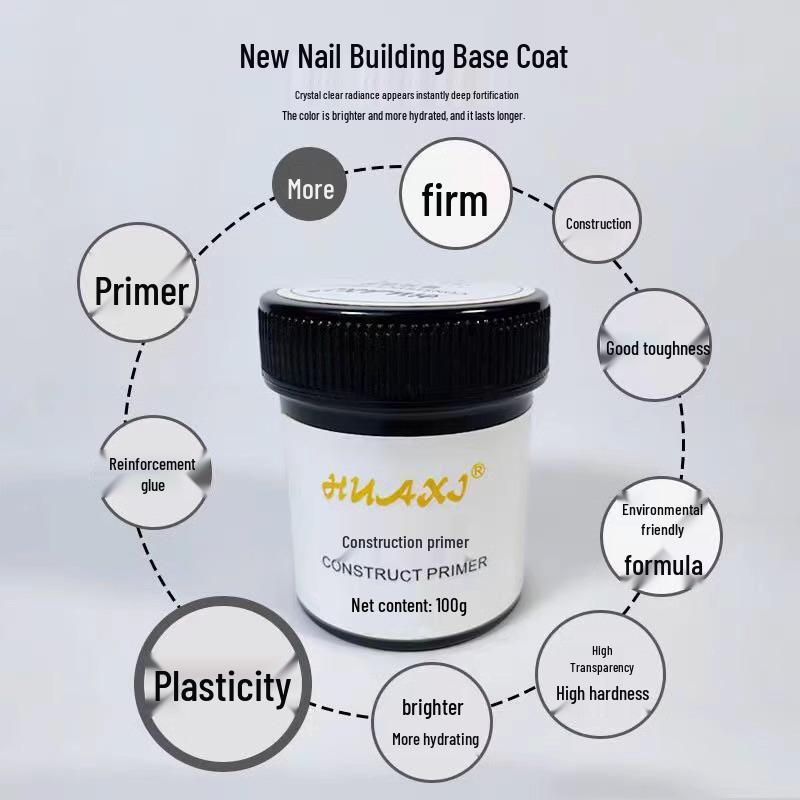 Гель-строитель УФ для наращивания ногтей, большая емкость, безболезненный - 100 мл