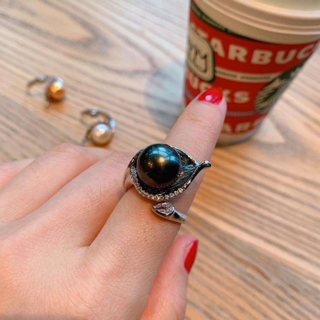 Желаю Ao Fritillary Pearl Женское кольцо Модное Креативное ювелирное изделие Регулируемое кольцо для руки Модное