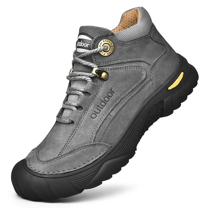 Мужская обувь из натуральной кожи, кроссовки, водонепроницаемые уличные мужские ботинки, удобная мужская прогулочная обувь