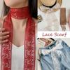 1Pc Tassel Lace Scarf Daily Commute Hair Tie Decoration Bag Flutter Holiday Event Belt Dinner Party Lace Flutter Multicolor