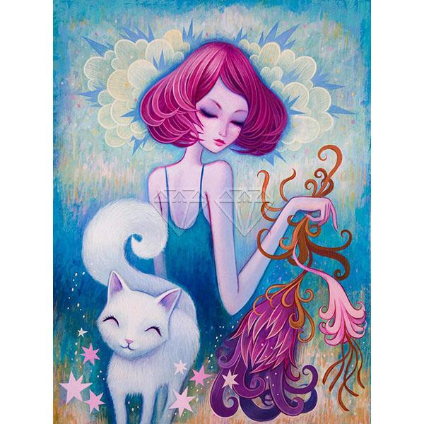 5D DIY Алмазная картина Набор Свежий комикс Красота Искусство Алмазная вышивка Стразы Украшения для дома