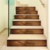 6Pcs/13Pcs Simulated Exquisite Home Decoration Beautify PVC Sticker Wood Grain Sticker Step Decoration Waterproof