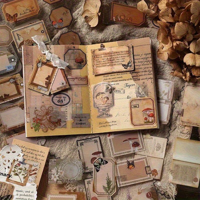 1PC Floating Clouds Watching the World Series PET Sticker Book Retro Art Notebook Material Decoration Sticker