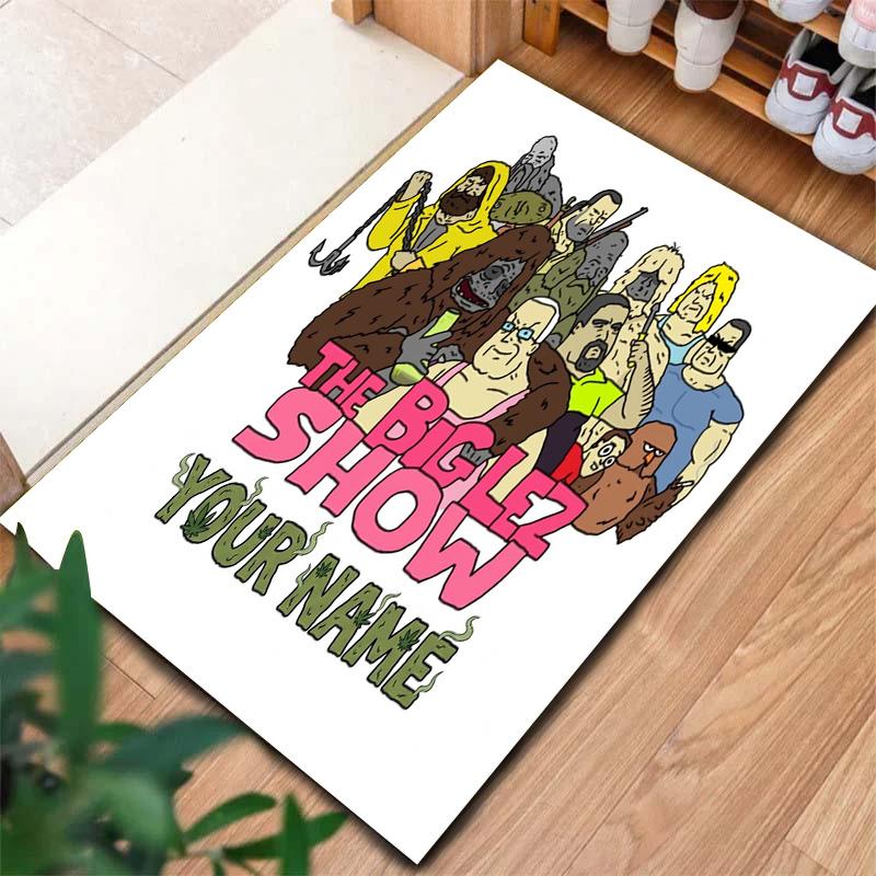 Bigfoot Galaxy Custom Name Carpet Rug For Living Room Bedroom Home Sofa Decoration Kids Play Nonslip Floor Mat