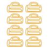 100Pcs Cup Shape Cute Paper Clips Yellow Office Clips Decorative Cool Paper Clips  Office Supplies