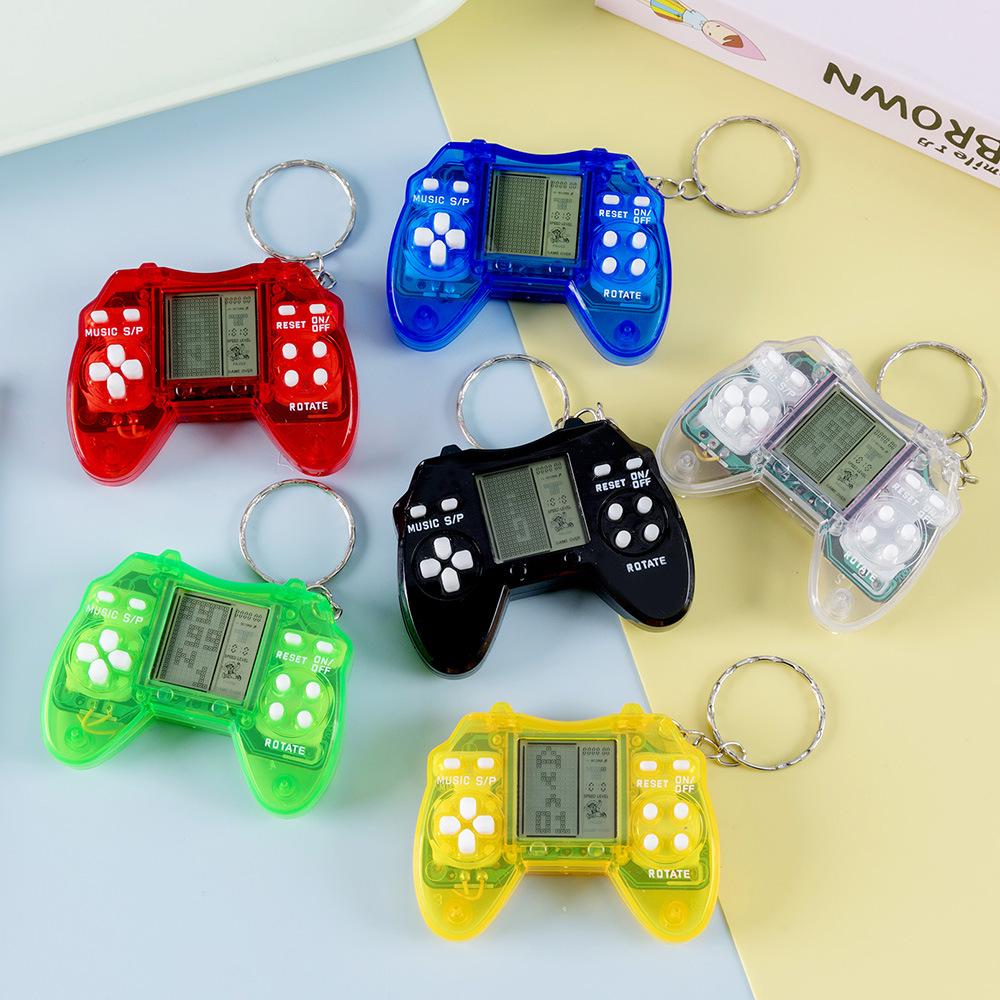 Mini Retro Handheld Tetris Game Keychain
