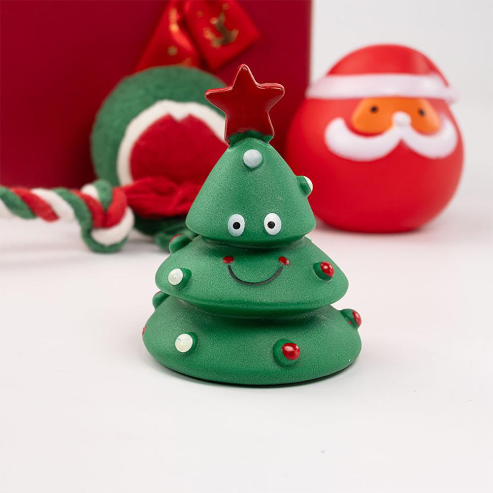 Dog Christmas Gift Box Pet Christmas Stocking Stuffers Durable Interactive Fun Dog Toy Assortment Pack Safe Rubber Chew Toys