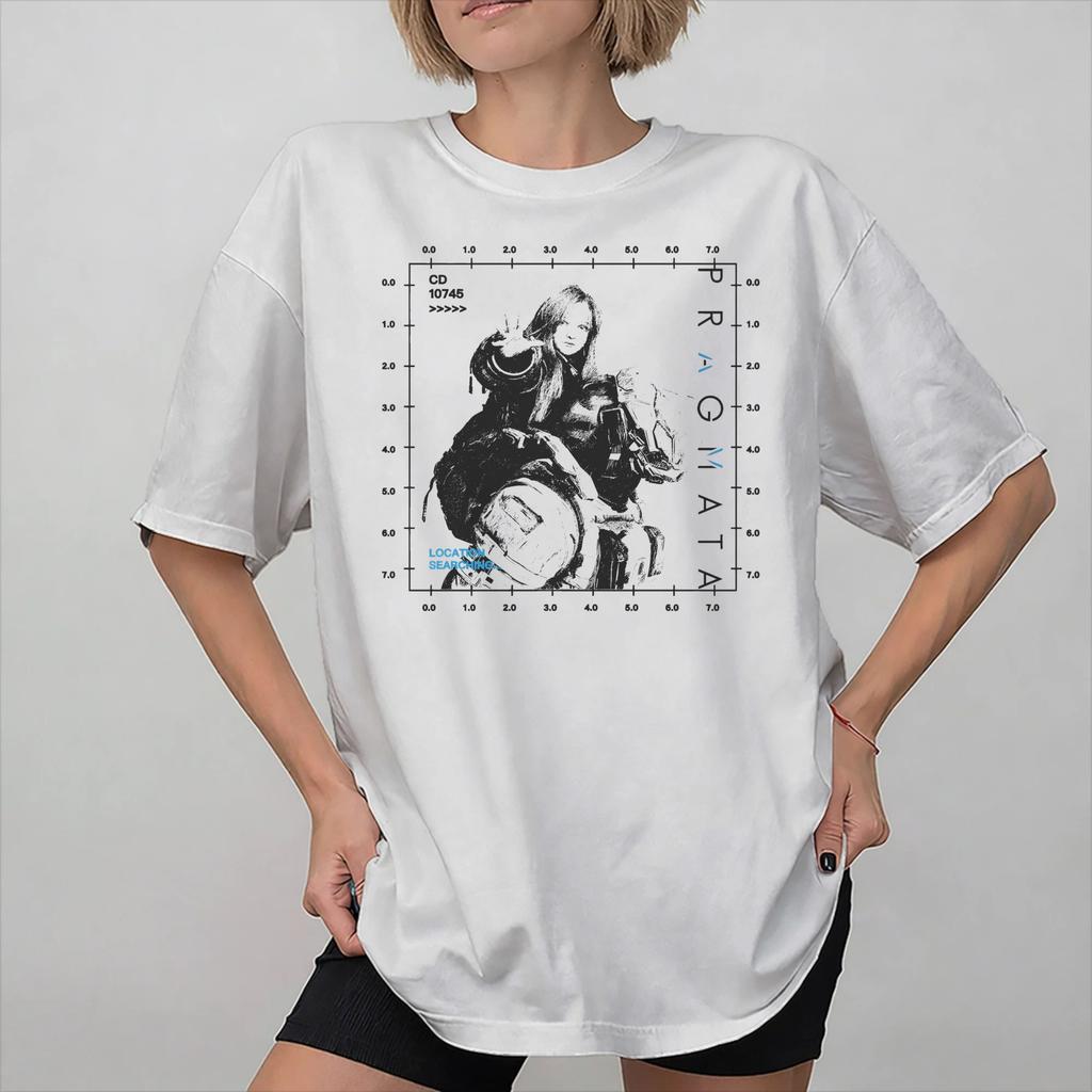 Graphic Printing Pragmata Game 2026 T Shirt For Unisex Cotton Tee Shirt Short Sleeve Clothing